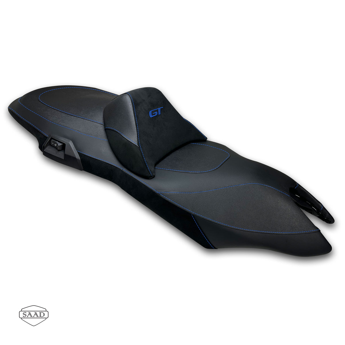 BMW C 650 GT (2012-2020) Seat Cover by SAAD Covers - Black-Blue