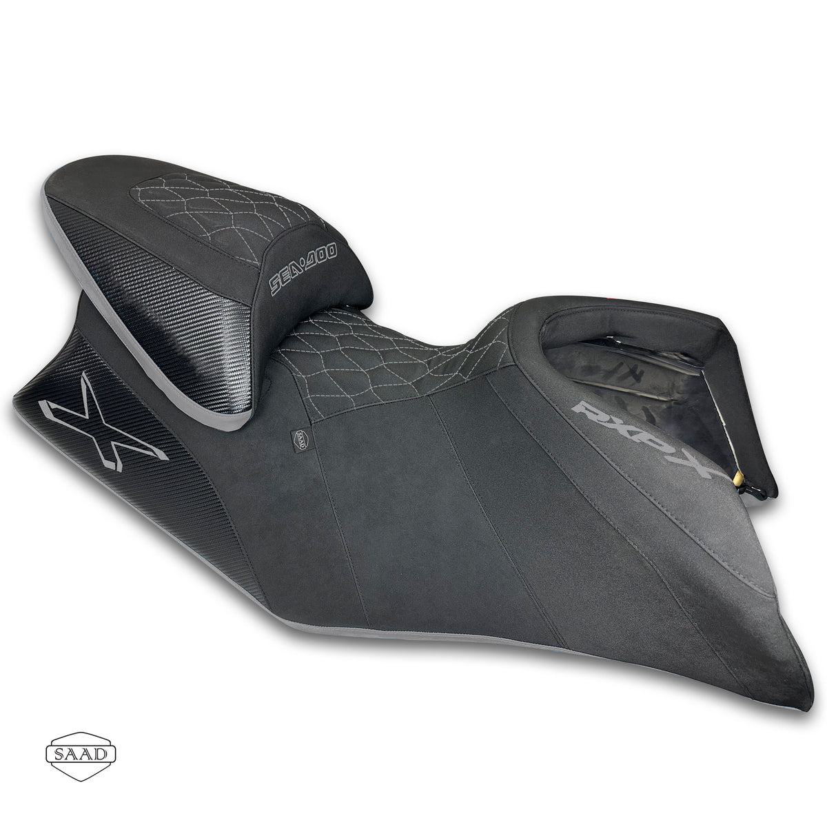 Sea-Doo RXP-X 300/325/350 (2021-2027) Seat Cover by SAAD Covers - Black-Grey