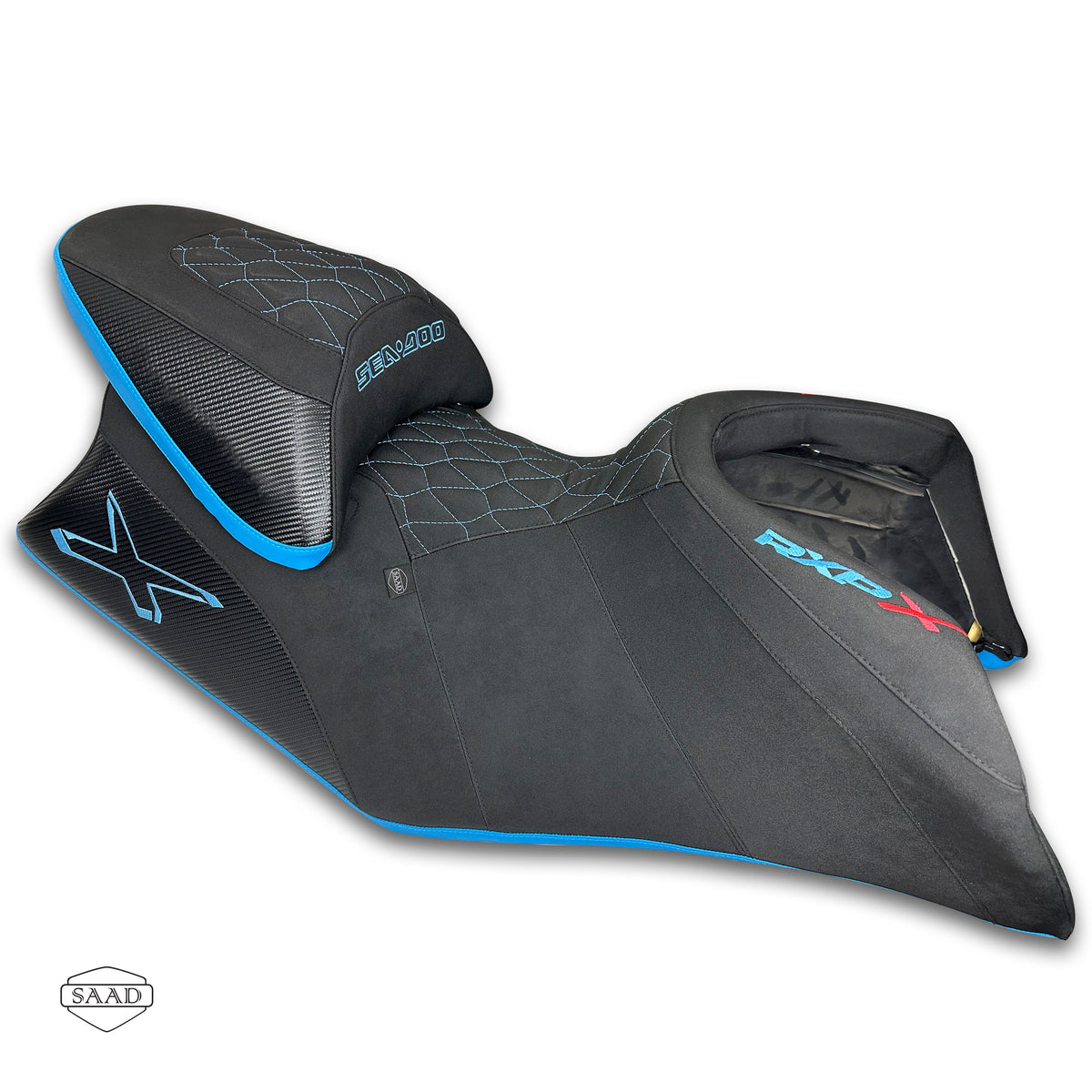 Sea-Doo RXP-X 300/325/350 (2021-2027) Seat Cover by SAAD Covers - Black-Blue