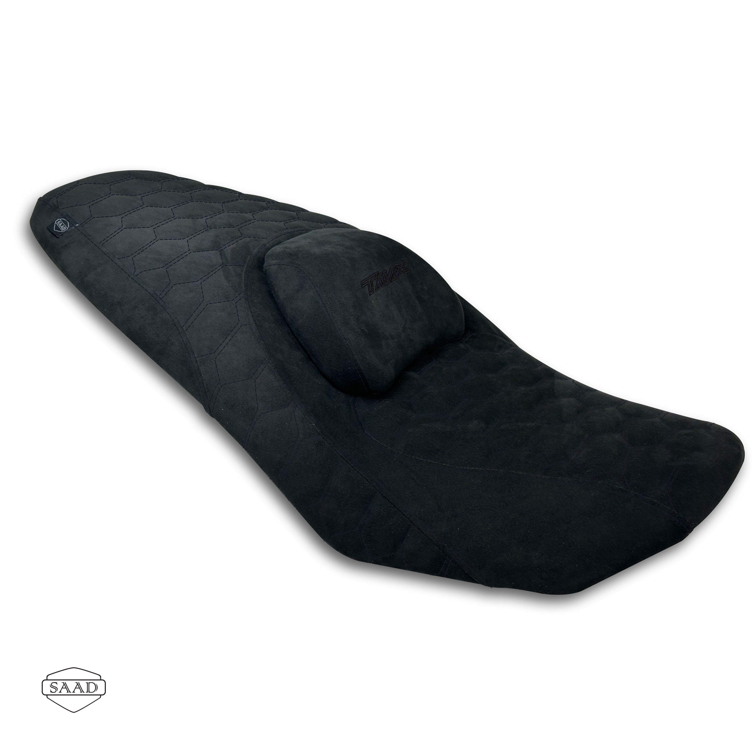 Yamaha T-MAX 560 (2020-2026+) Suede Seat Cover by SAAD Covers - Black