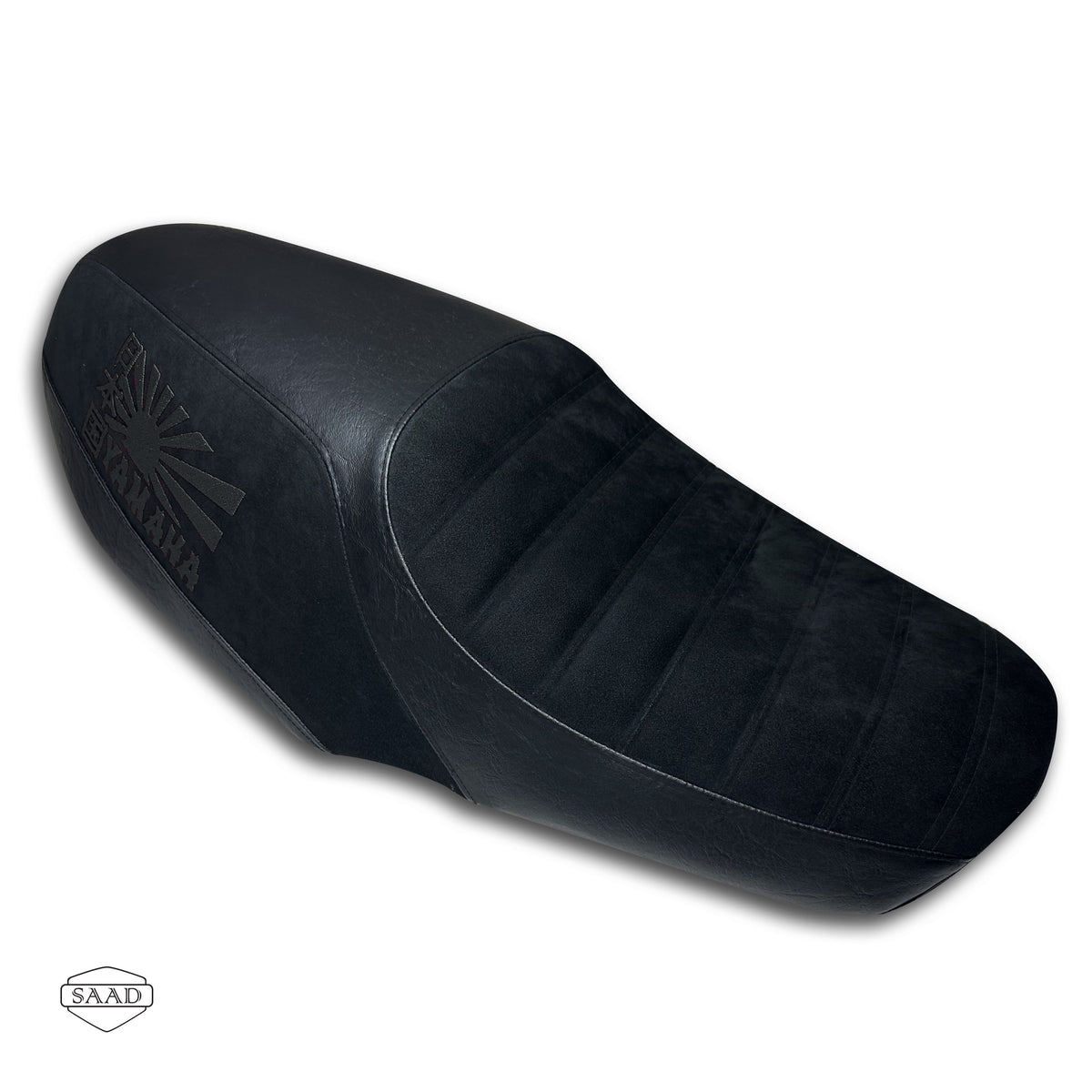 Yamaha XSR 900 (2025+) Suede Lines Double Stitch Seat Cover by SAAD Covers - Black
